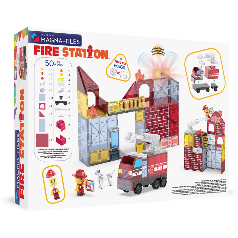 Køb Magna-Tiles® Fire Station 50 Pcs