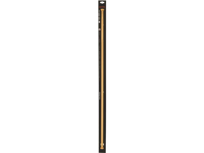 spirella Duschvorhangstange Kreta 125/220 x 2.1 cm, Gold Duschvorhangs-Stange ohne Bohren