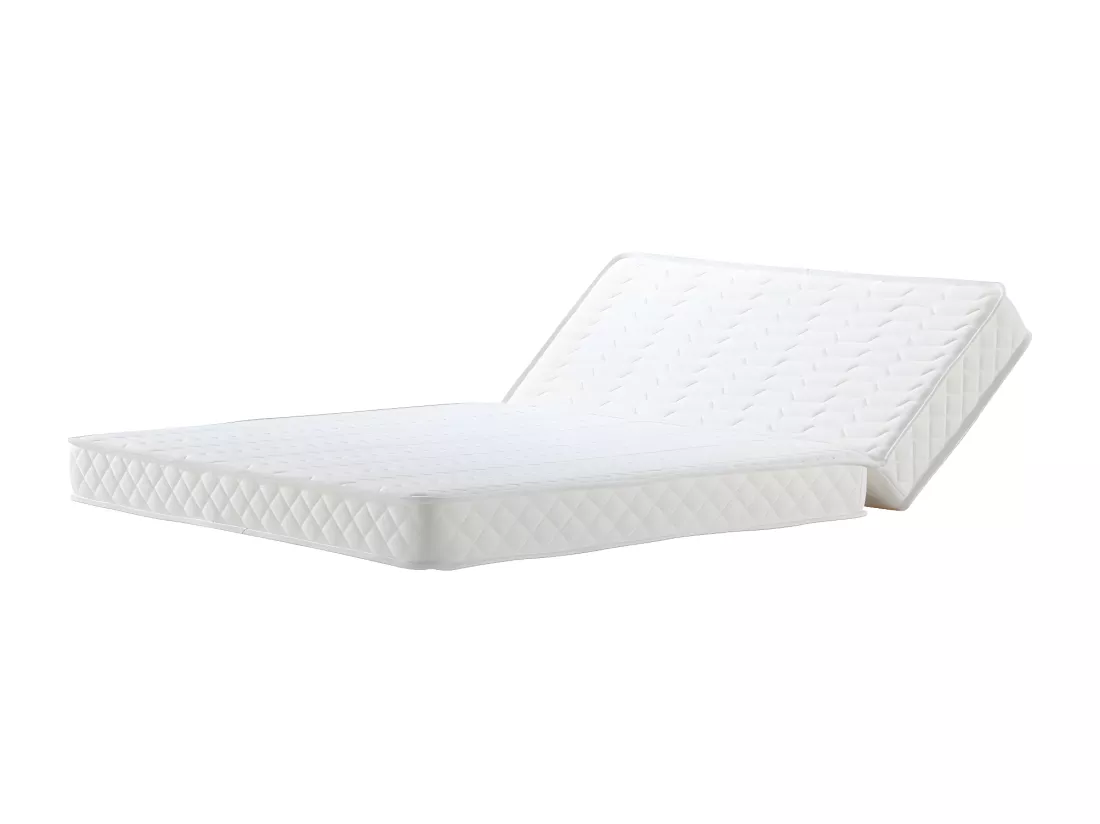 Matelas 140x190 cm Ferme pour Tous Bz x 15 cm Ressorts ensaches + memoire de Forme - Dim Assise 60 cm - 5 Zones de Confo