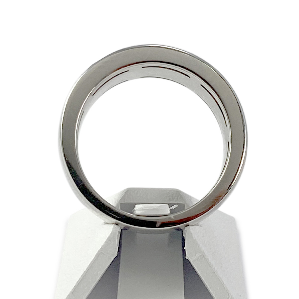 Bague d'occasion or 750 blanc saphir et diamant