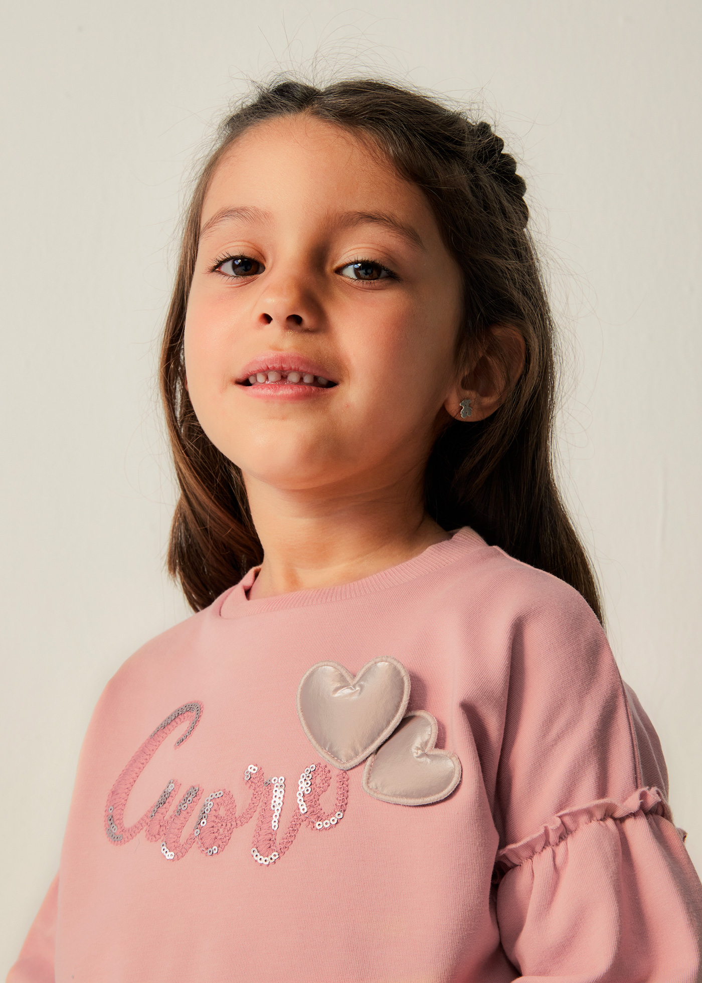 Moletom Better Cotton estampado para meninas