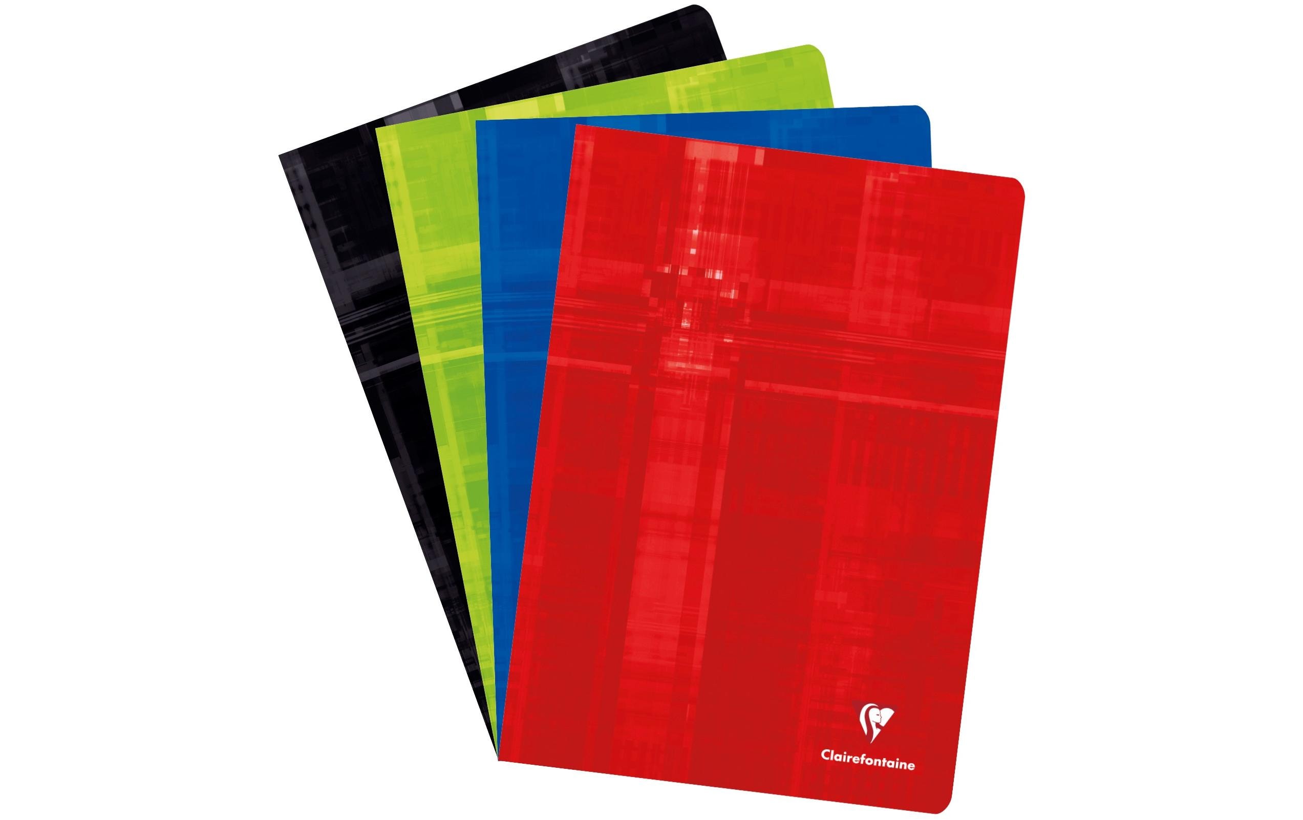 Schulheft 40 Blatt, A4, liniert, assortiert, 10 StückSchulheft im A4 Format, liniert