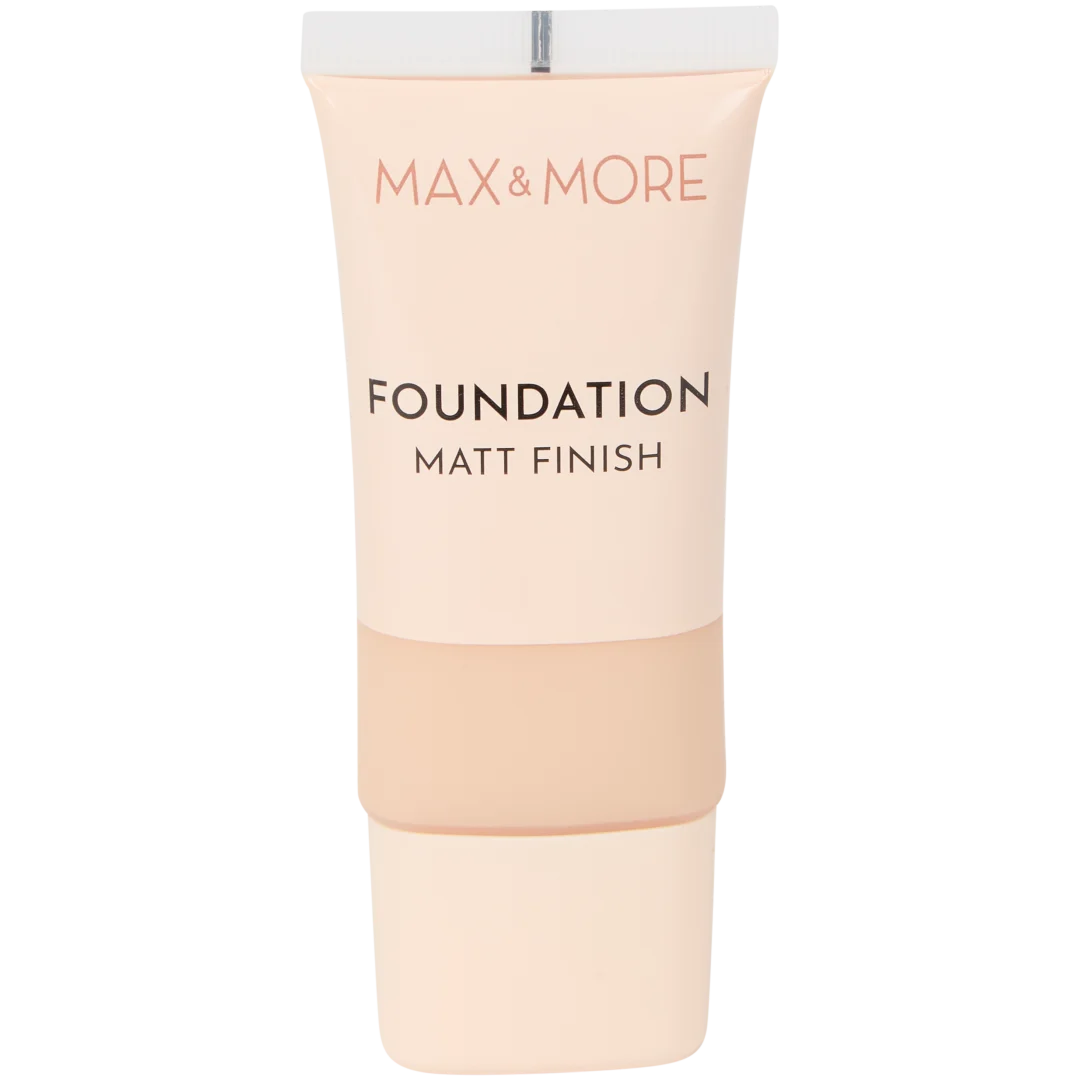 Max & More matt finish foundation 30 ml | diverse varianten