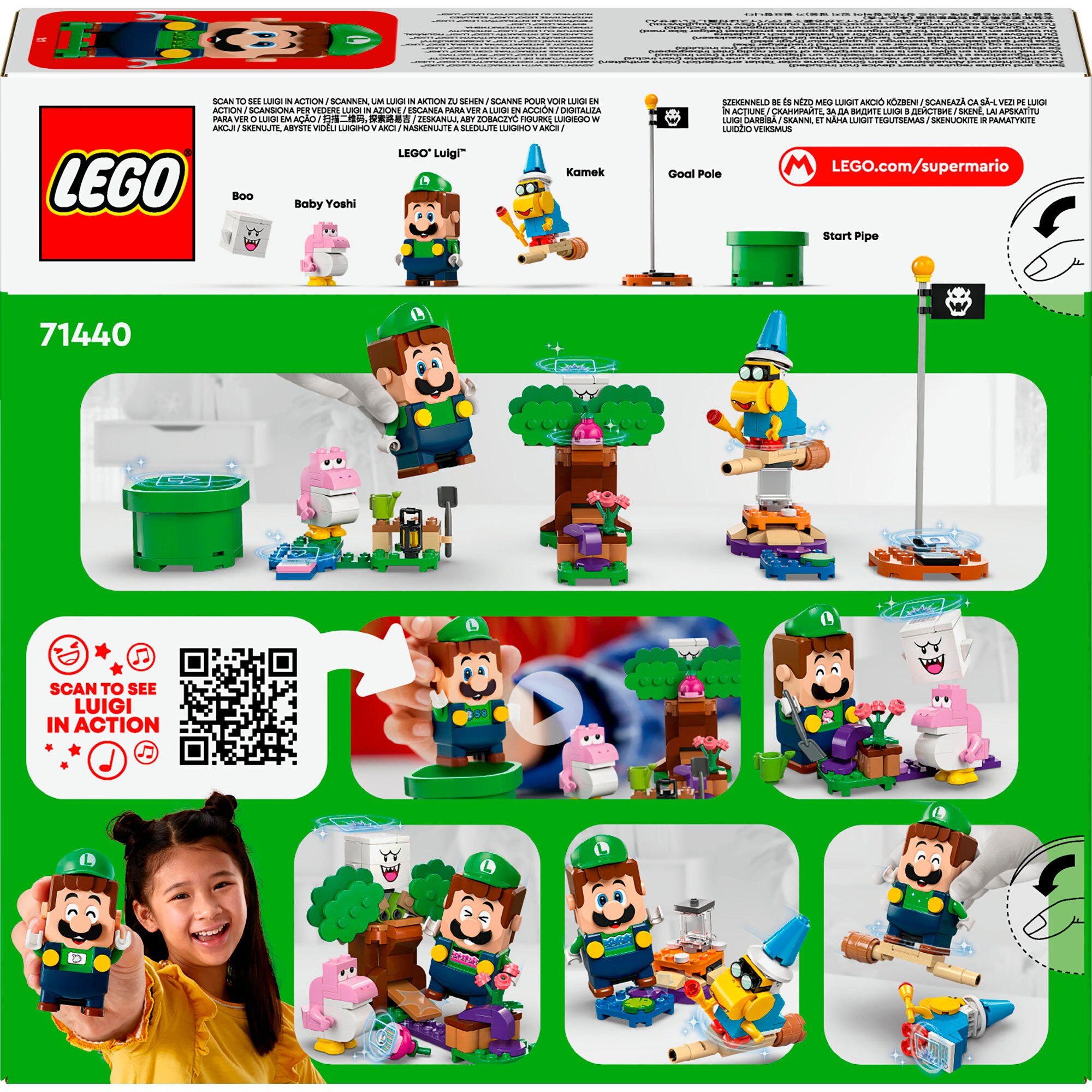 LEGO Konstruktionsspielzeug Super Mario Abenteuer mit dem interaktiven LEGO Luigi