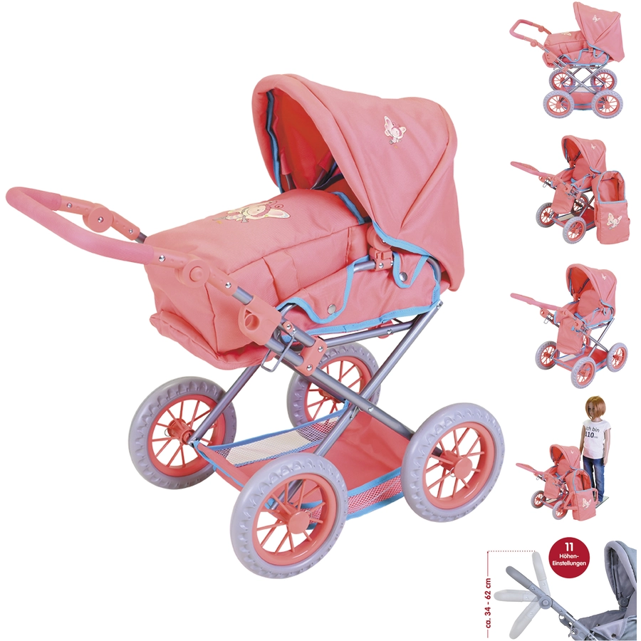 knorr toys® Puppenwagen Ruby NICI Spring rosa