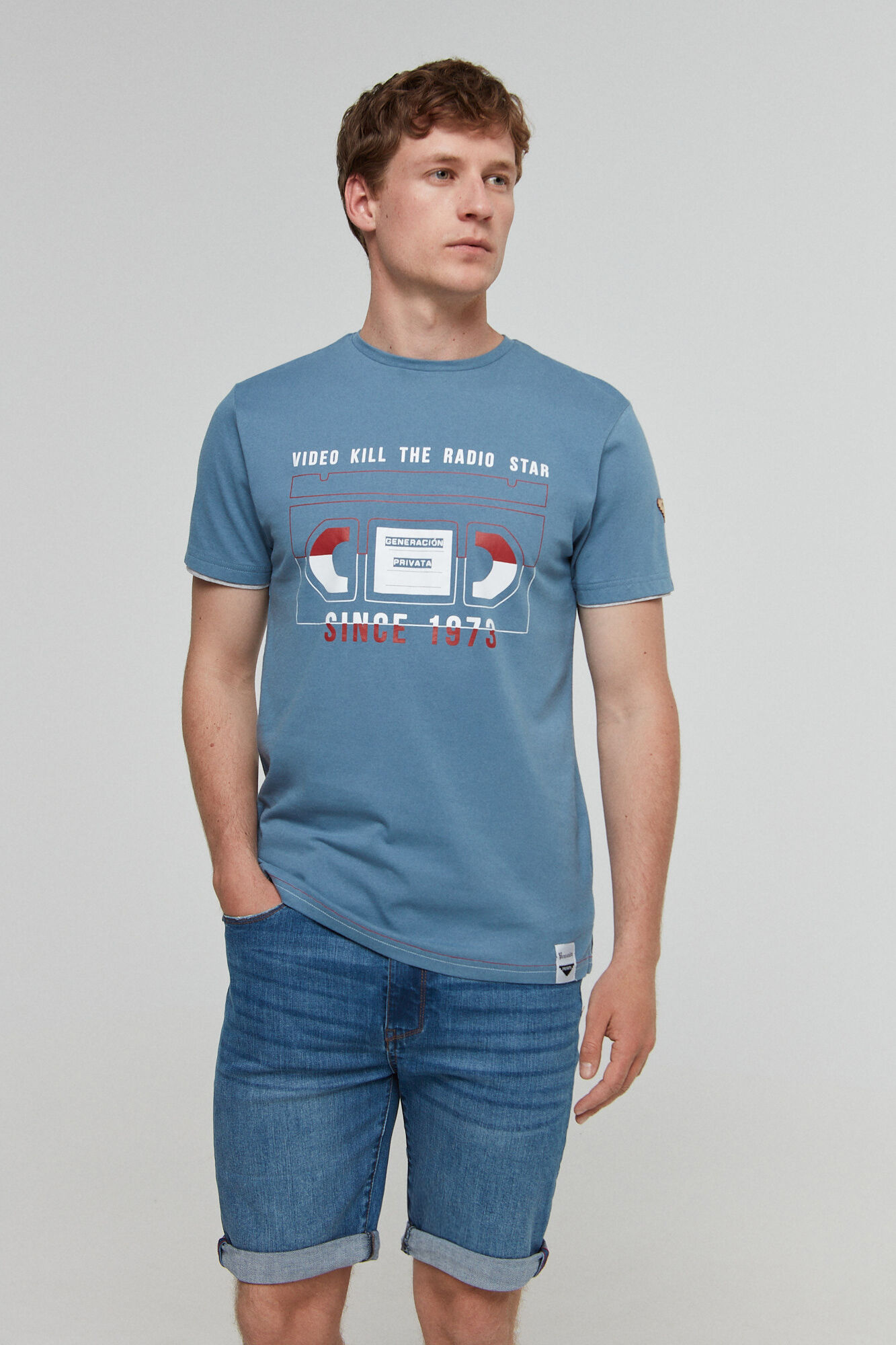 Camiseta alg mc video killg privata - Azul