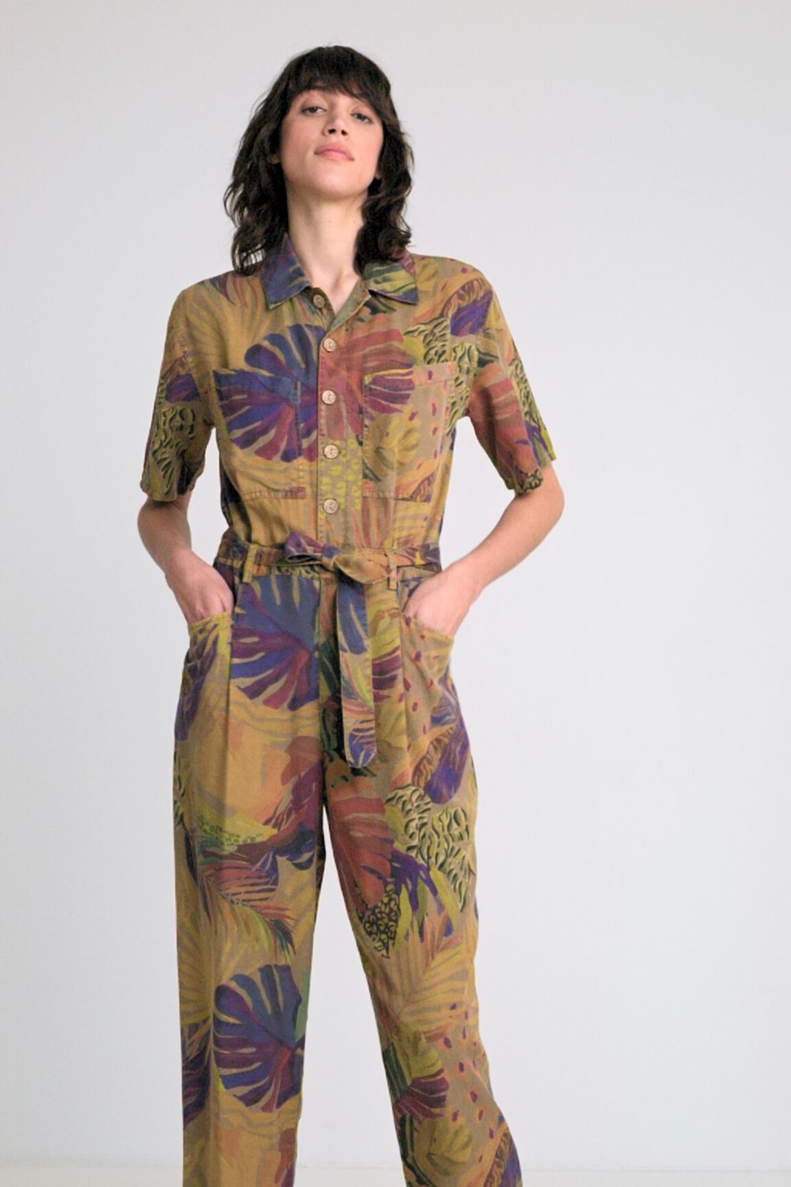 Combinaison camouflage floral