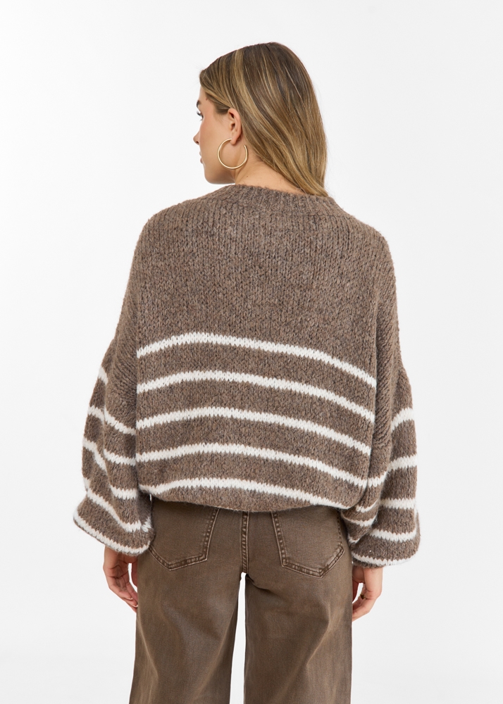 Anouk trui taupe