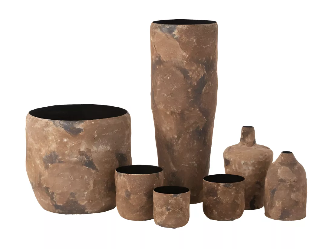 Lot de 3 Cache-Pots en Métal 
