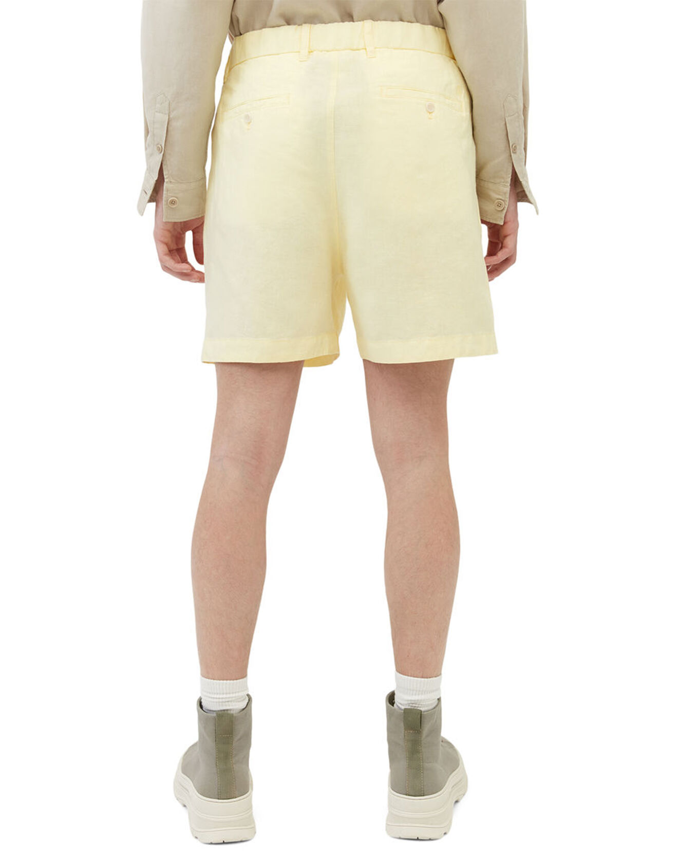 Marc O'Polo Short 100% Lin Lavsjo Pinces jaune