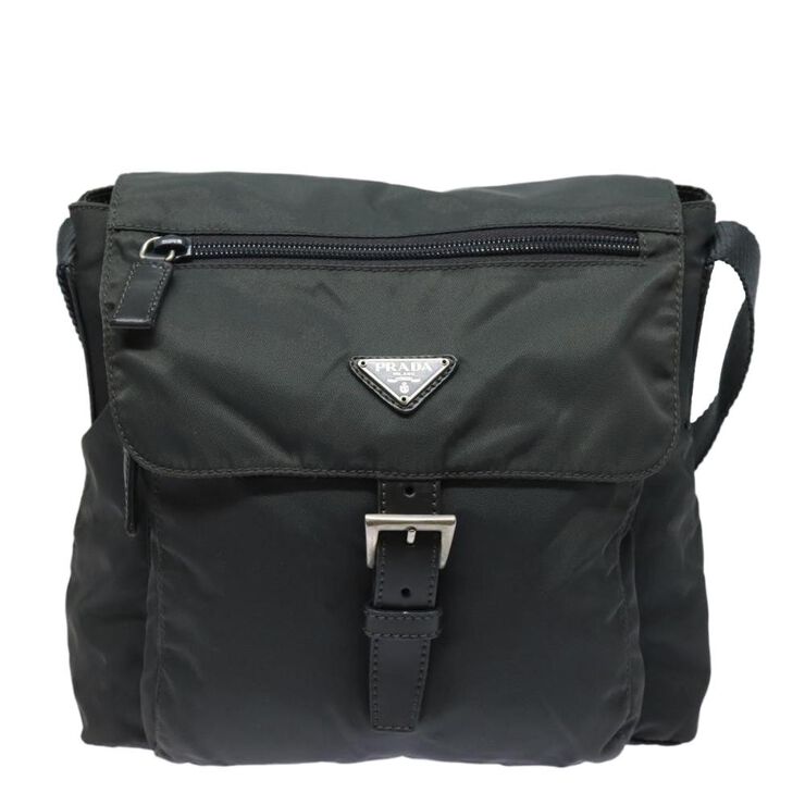 Prada Vintage Prada Crossbody Bag Grey