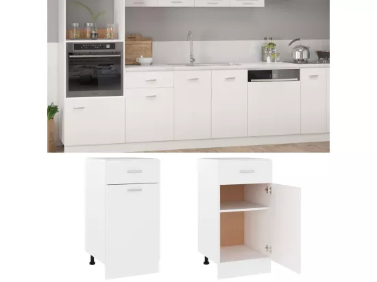 Meuble bas de cuisine Blanc 40x46x81,5