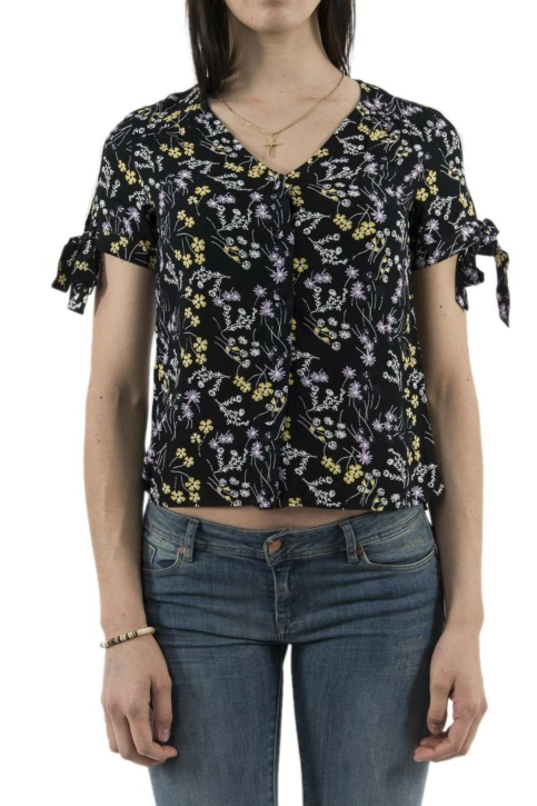 tee shirt Veromoda 10211833 lotus noir