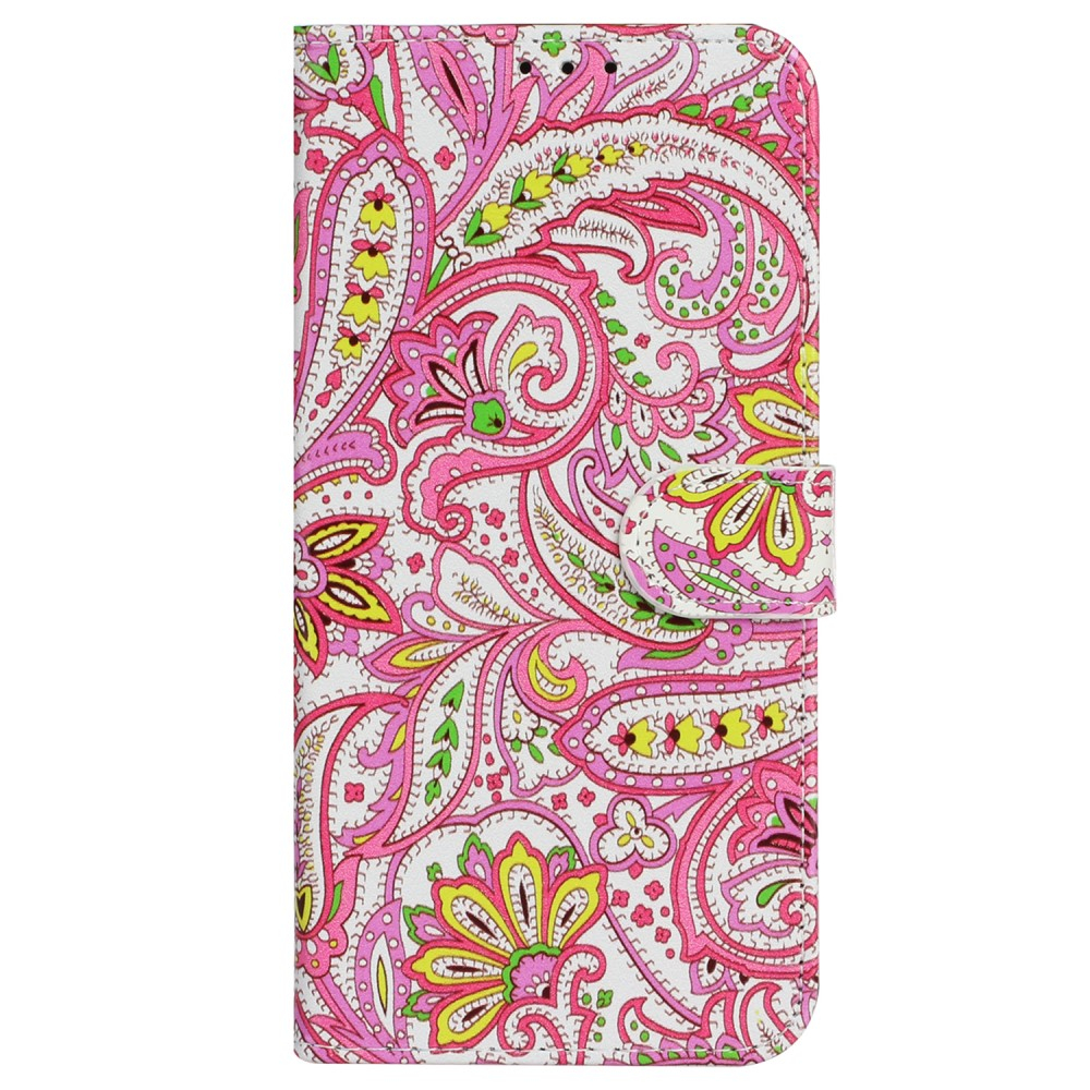 iPhone 16 Pro Max Leder Tasche mit Kartenfächer - Retro Mandala