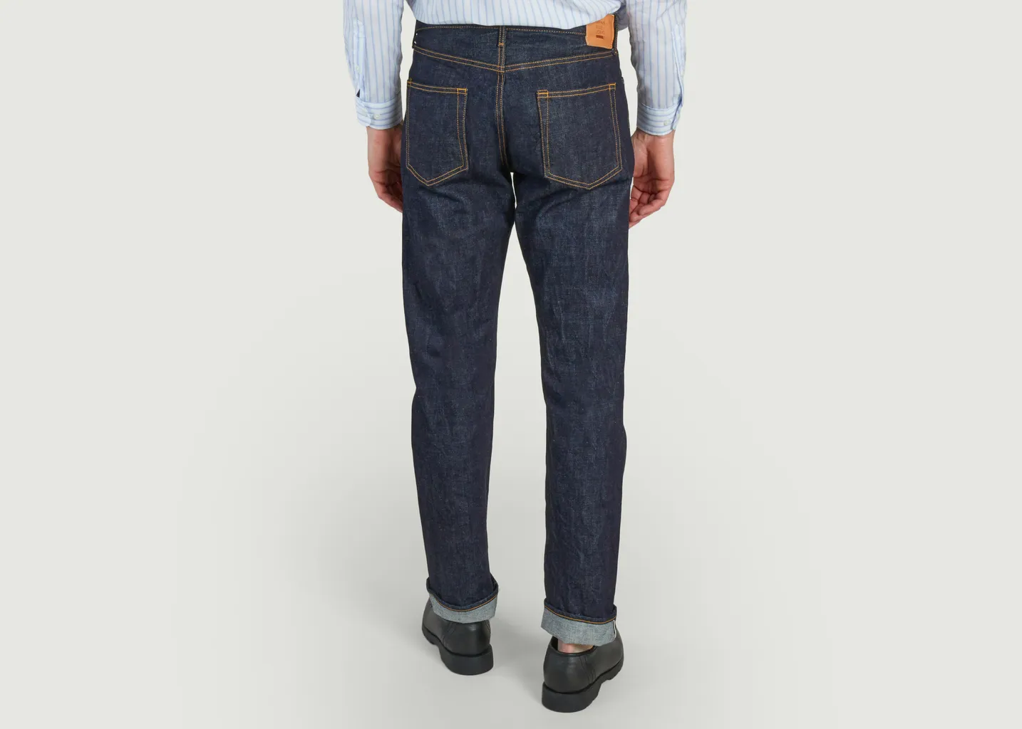 Jean Coupe Classique Droit En Coton Américain 14.8oz Japan Blue Jeans