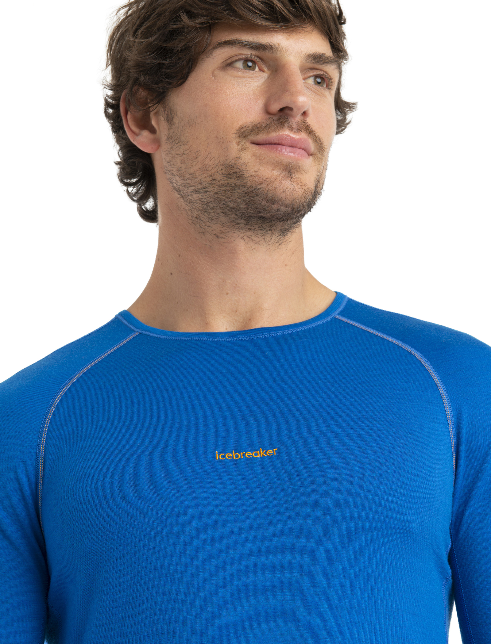 200 ZoneKnit Merino LS Crewe Thermal Top Herre Lazurite/Solar/Cb