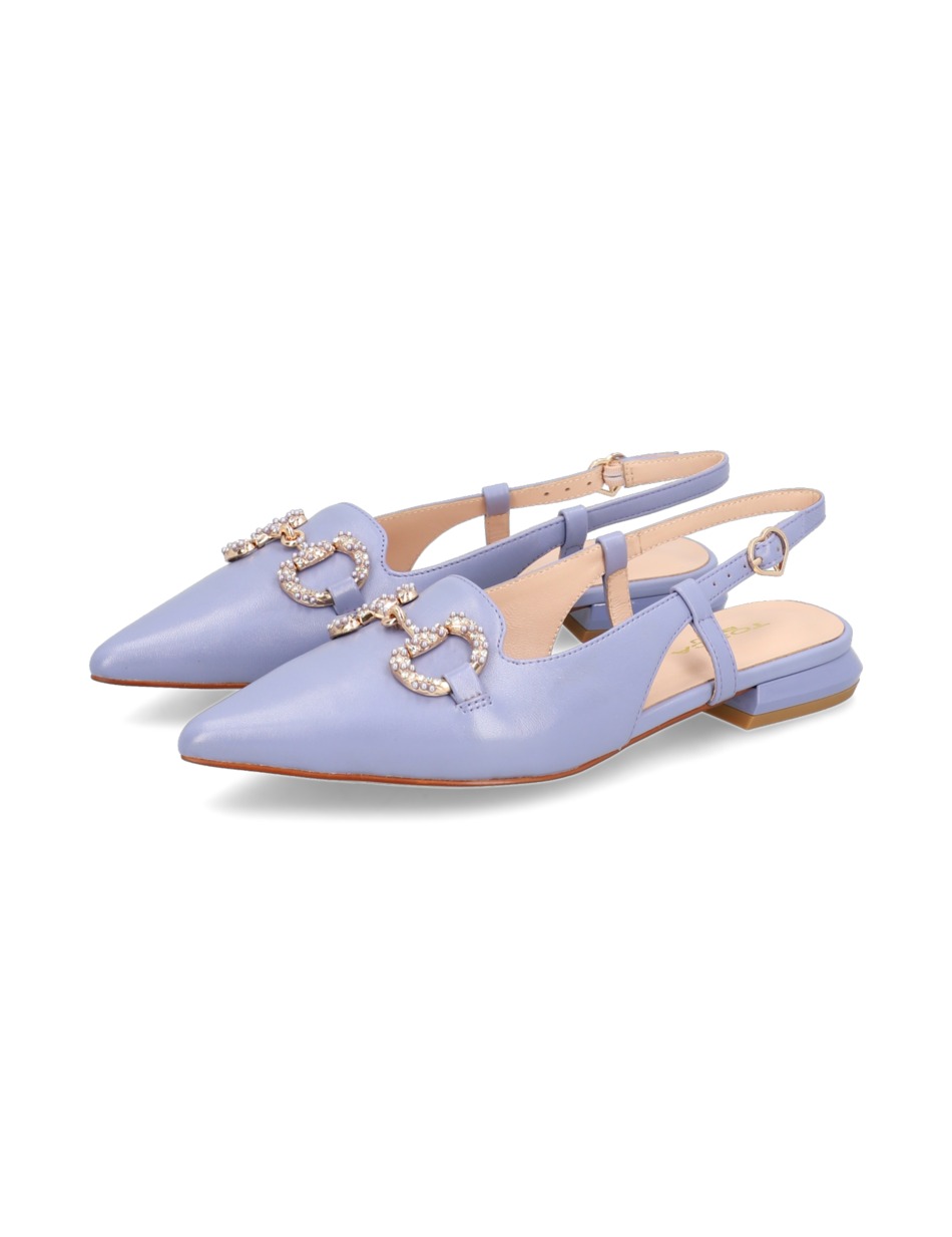 Glattleder Slingpumps