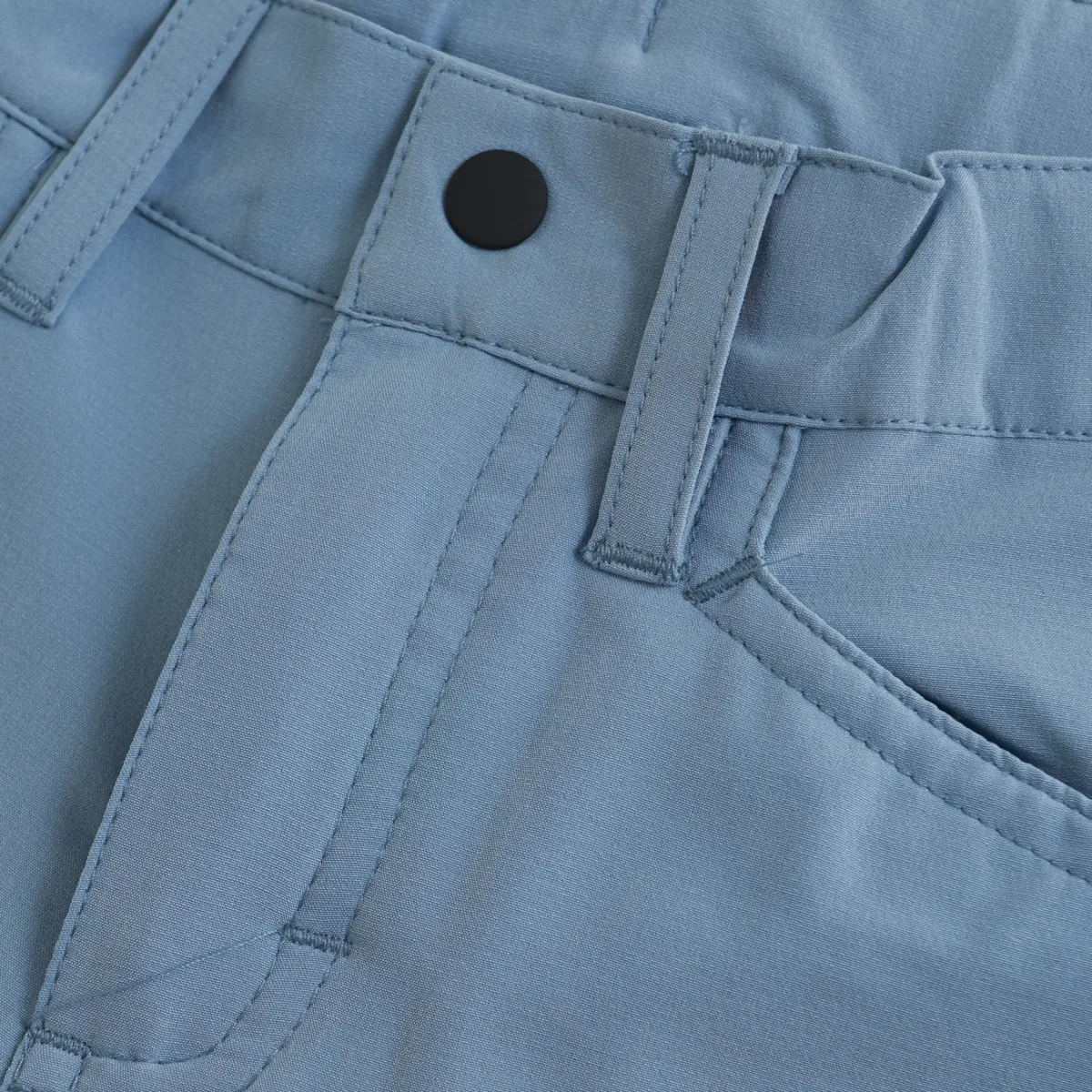 Color Kids Pants Stretch W. Zip Off Faded Denim