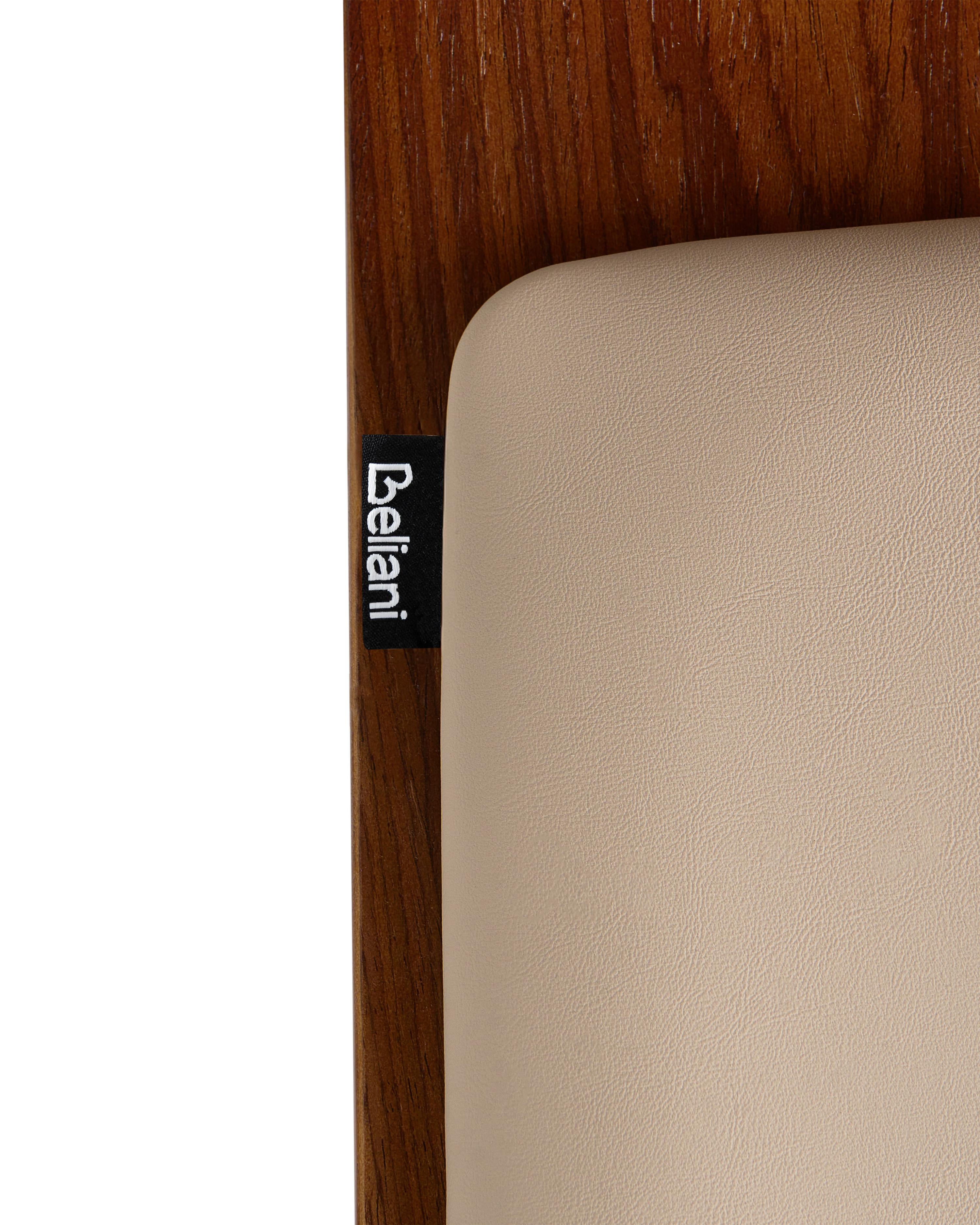 Set van 2 barstoelen PETERSBURG Kunstleer Zwart/beige