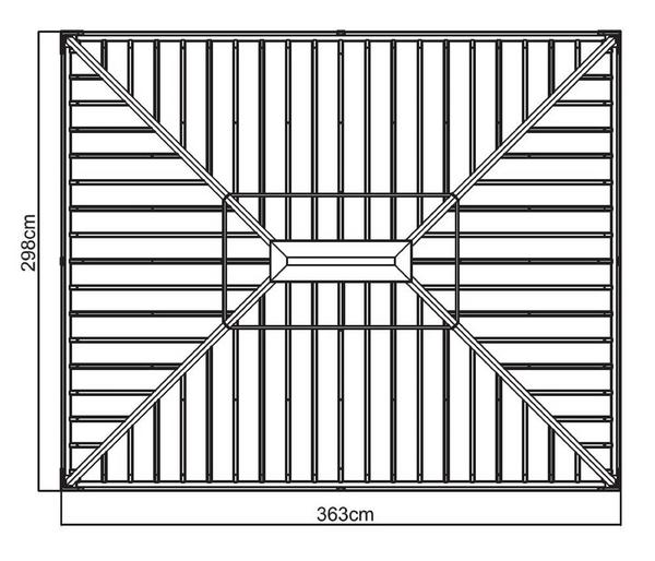 Sojag Outdoor-Pavillon Messina 1012, inkl.