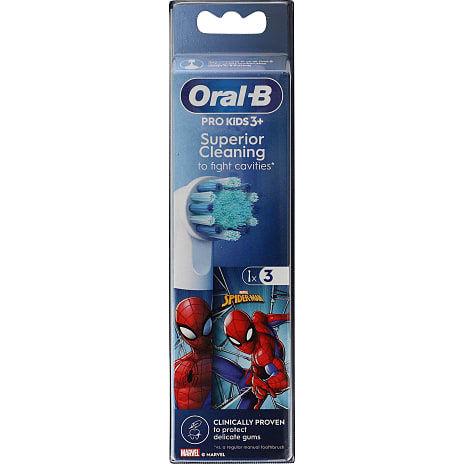 Oral-B Pro Kids 3+ tandbørstehoveder - Spiderman