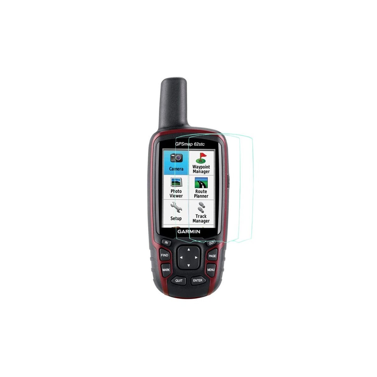 2-Pak Herdet glass skjermbeskytter Garmin GPSMAP 62stc