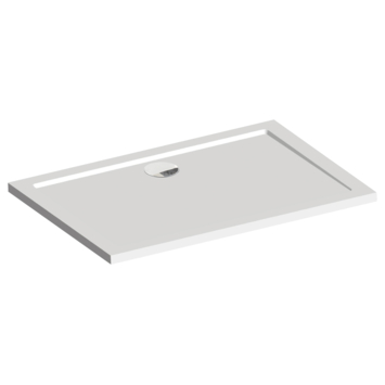Sealskin Douchebak Fusion Rechthoek Inbouw 120x90x4 cm Wit