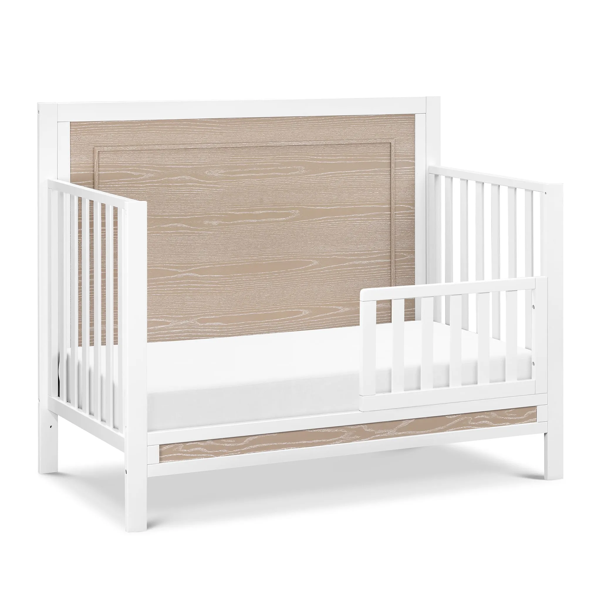 DaVinci Couchette Convertible 4-en-1 Radley - Blanc et Bois Côtier