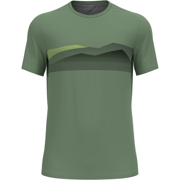 T-shirt running ODLO MC F-DRY RIDGELINE LODEN FROST