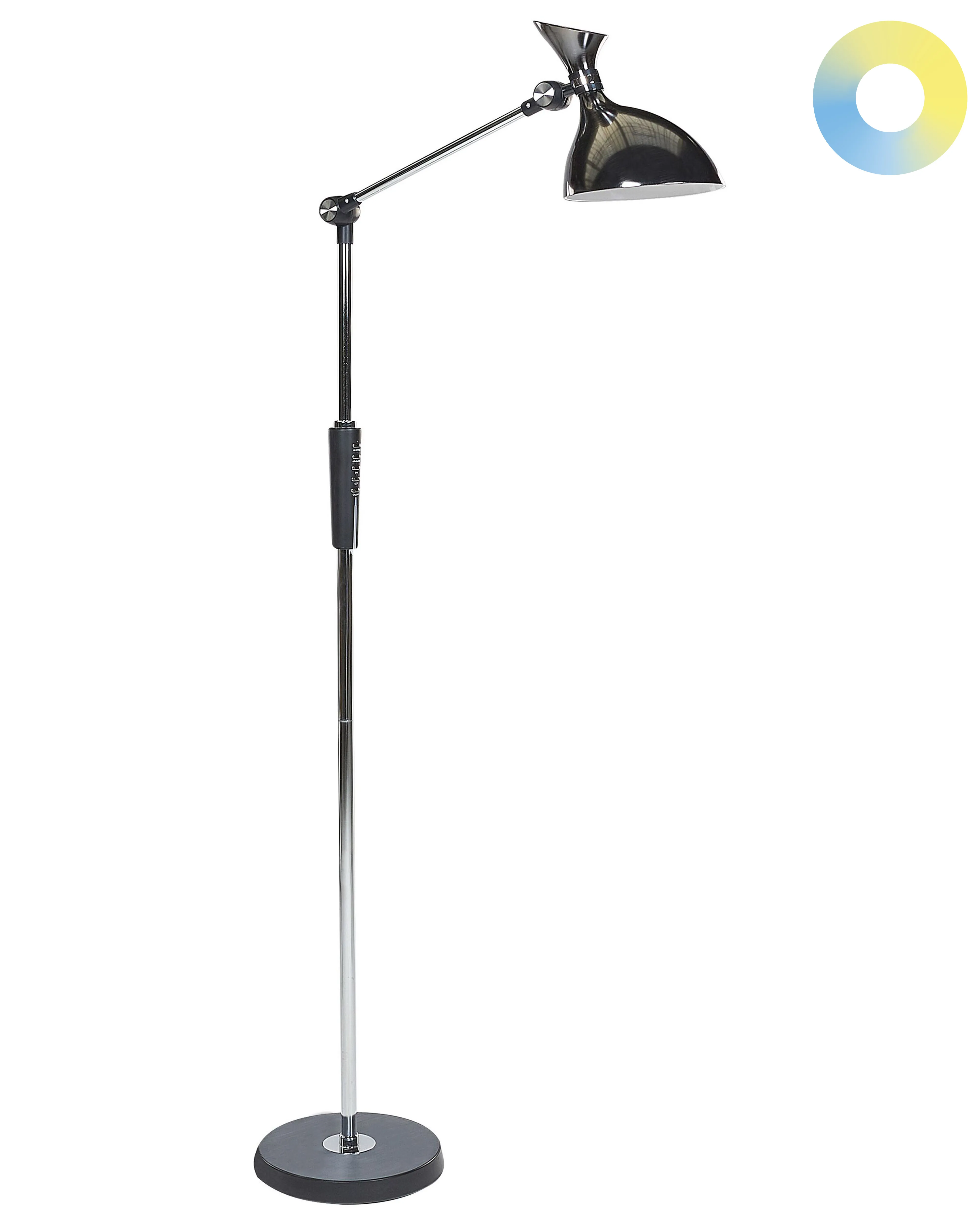 LED staande lamp ANDROMEDA met dimmer Metaal Zilver