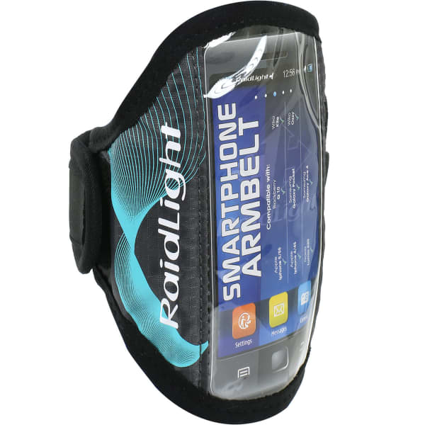 Brassard running RAIDLIGHT SMARTPHONE ARMBELT BLACK/TURQUOISE BLACK TURQUOISE