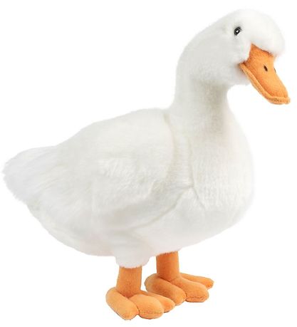 Living Nature Kuscheltier - 36x28 cm - Ente - Large - Weiß