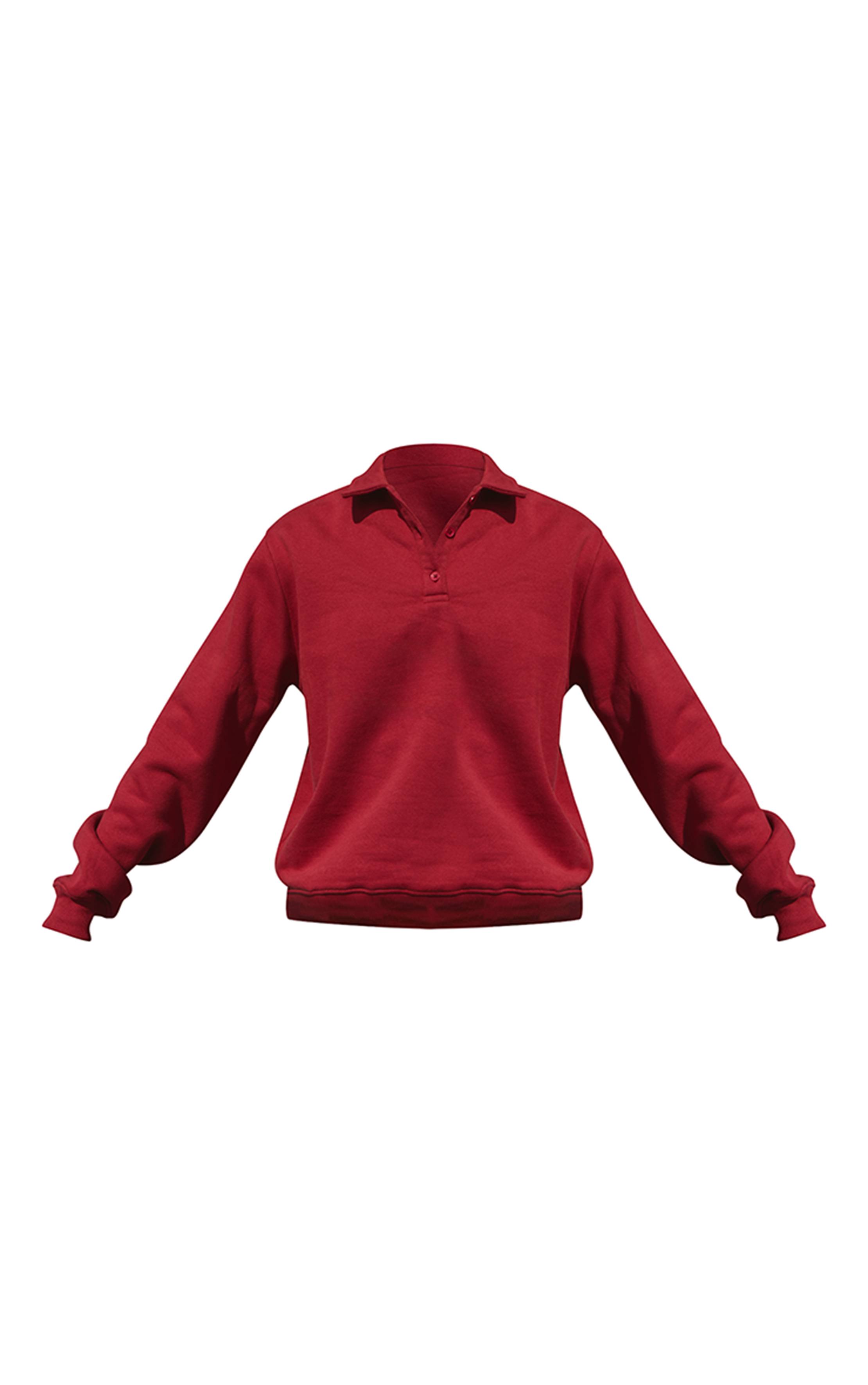 Rouge Sweat-shirt Polo Prettylittlething