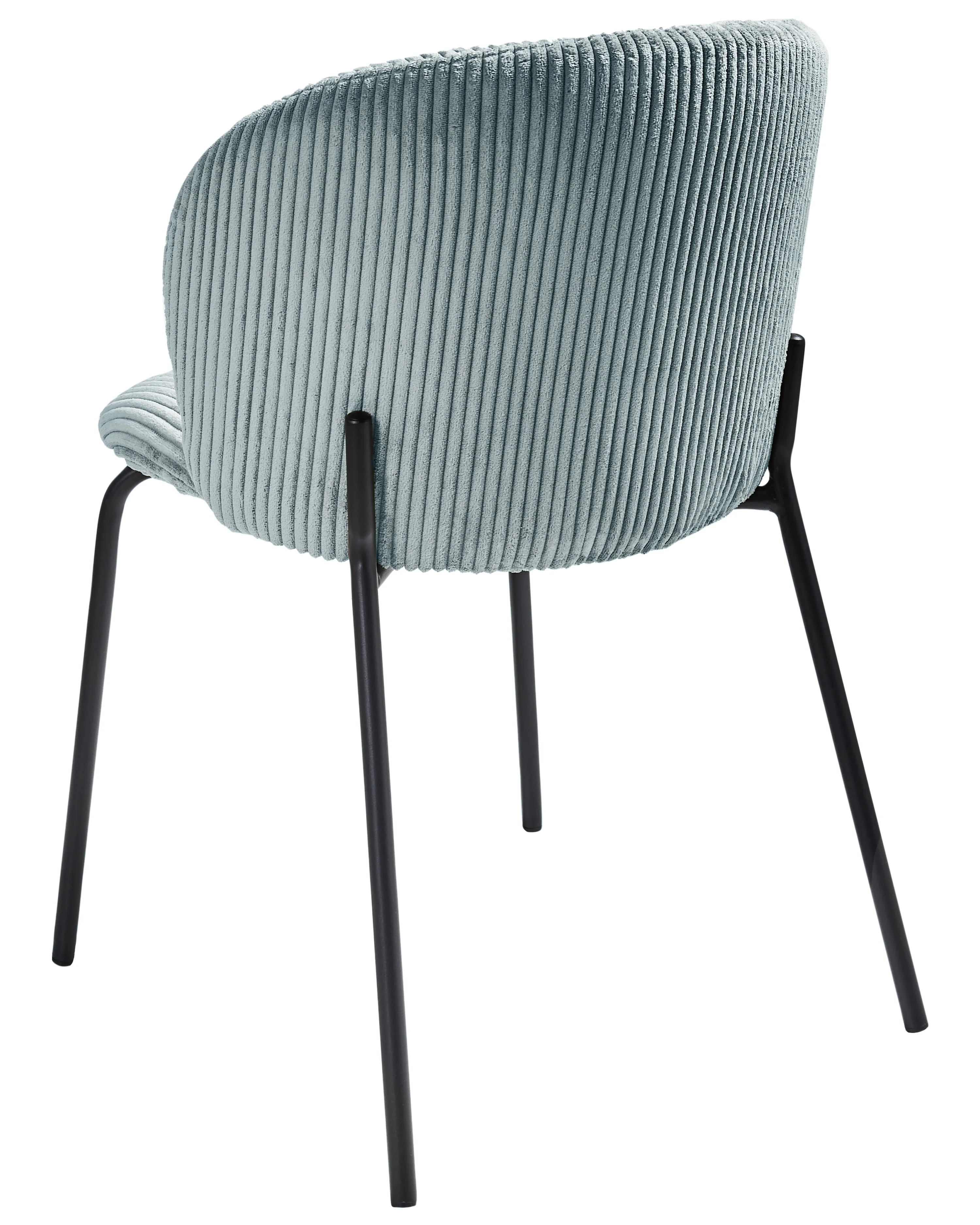 Set van 2 eetkamerstoelen MILES Corduroy Lichtblauw