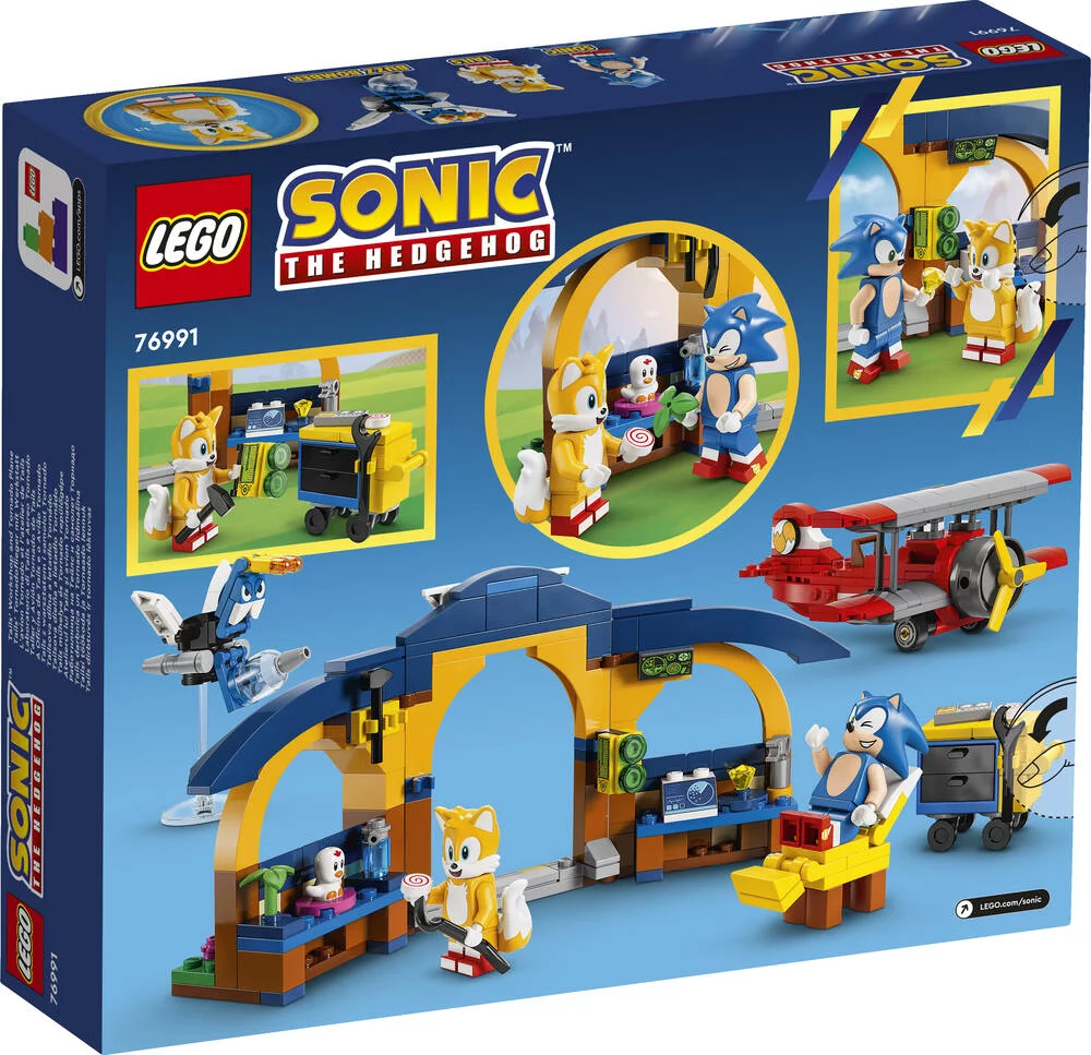 LEGO®SONIC 76991 - L'AVION TORNADO ET L'ATELIER DE TAILS