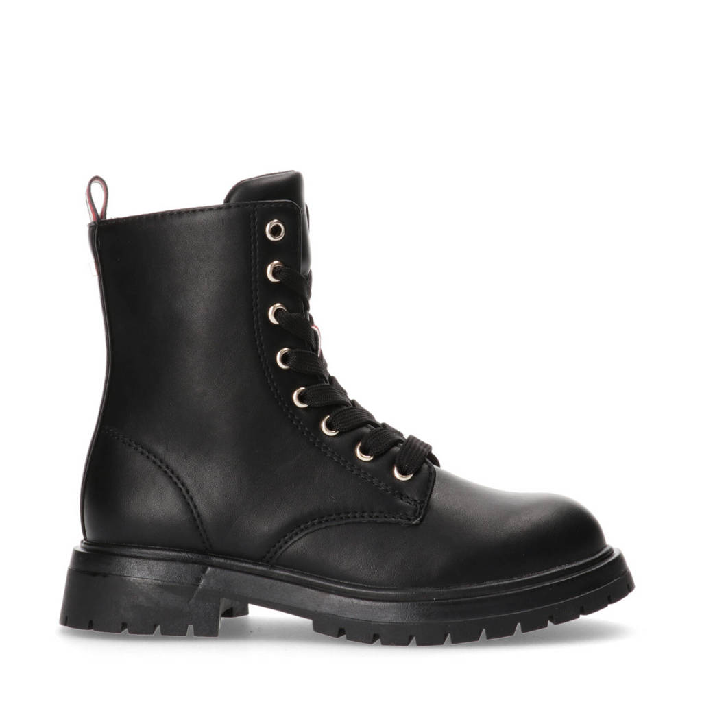 Tommy Hilfiger veterboots zwart
