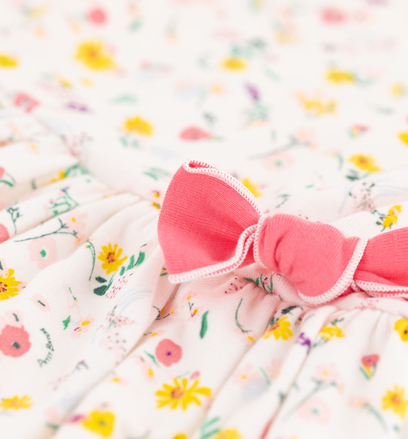 Robe manches courtes en coton enfant fille