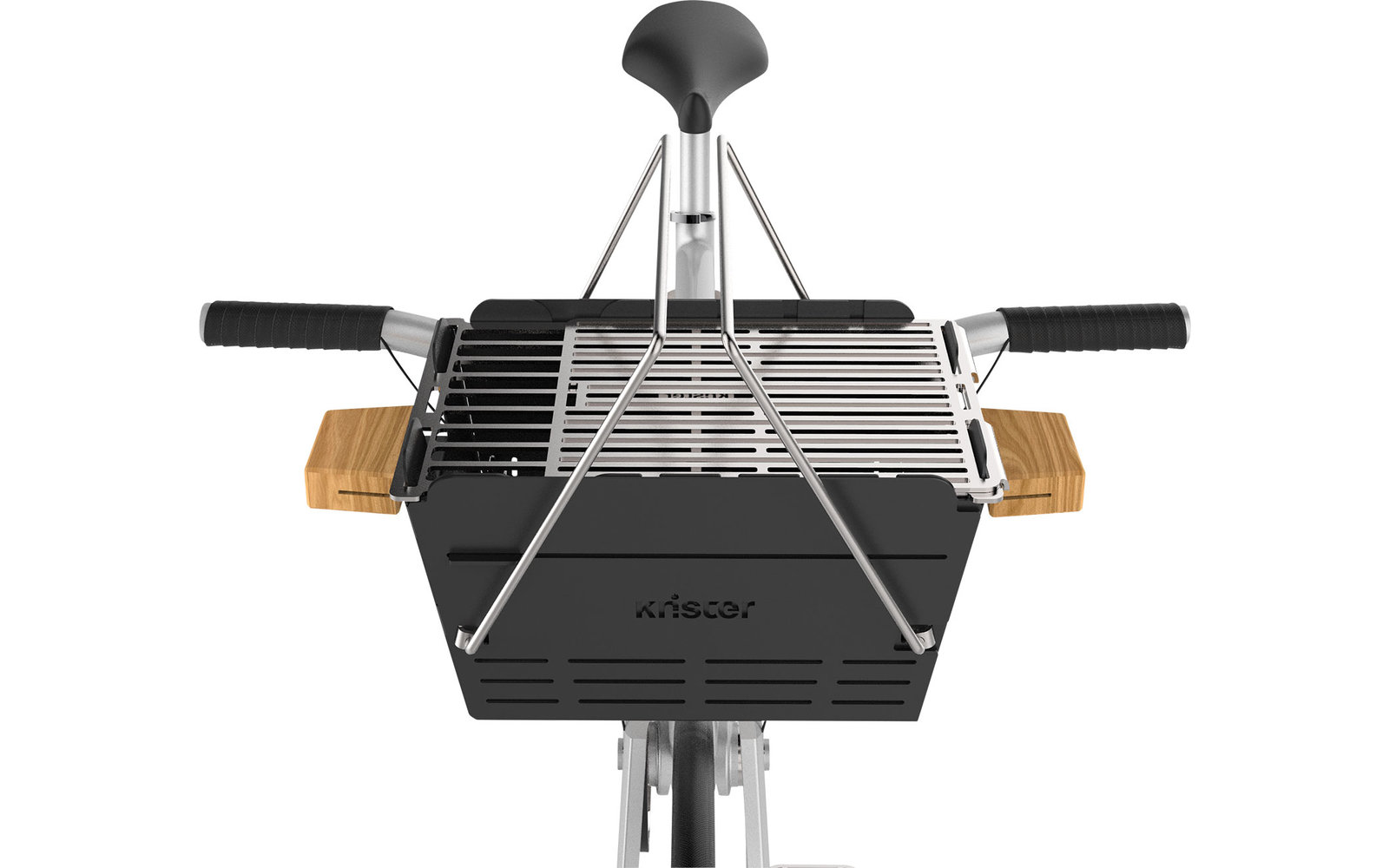 Knister Fahrradhalterung für Holzkohlegrills
