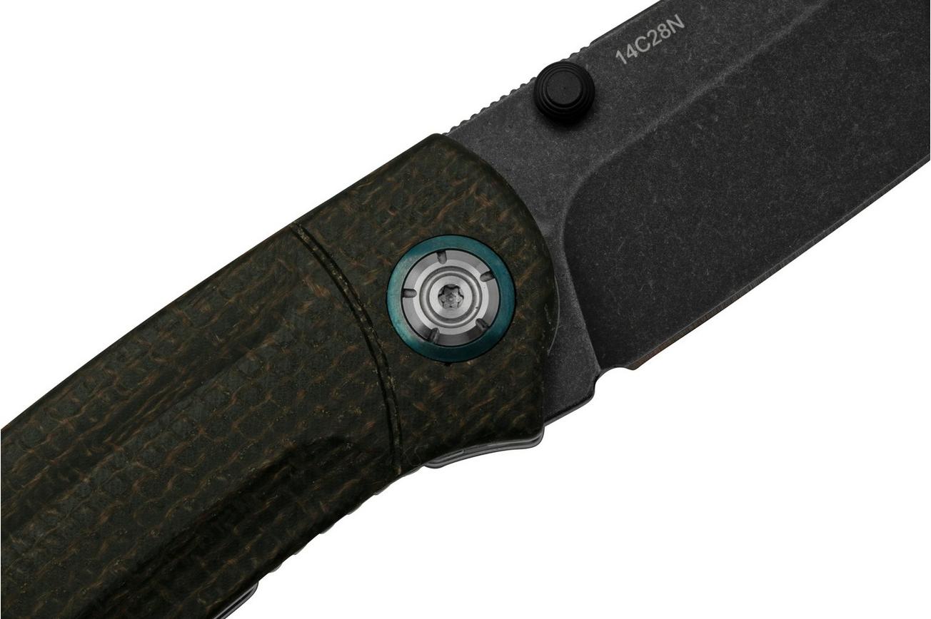 QSP Knife Copperhead QS109-C2, Blackwashed, Brown Micarta, zakmes