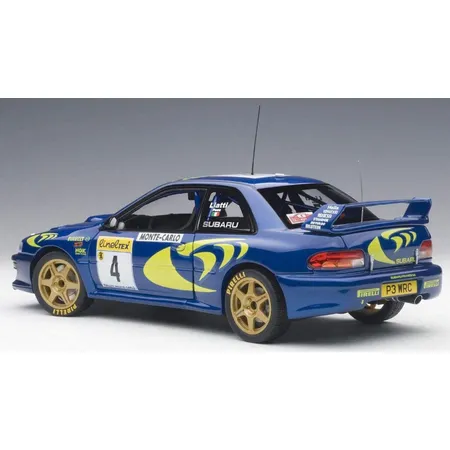 AUTOart Miniatur-Collection Subaru Impreza S3, blau Metal/gelb