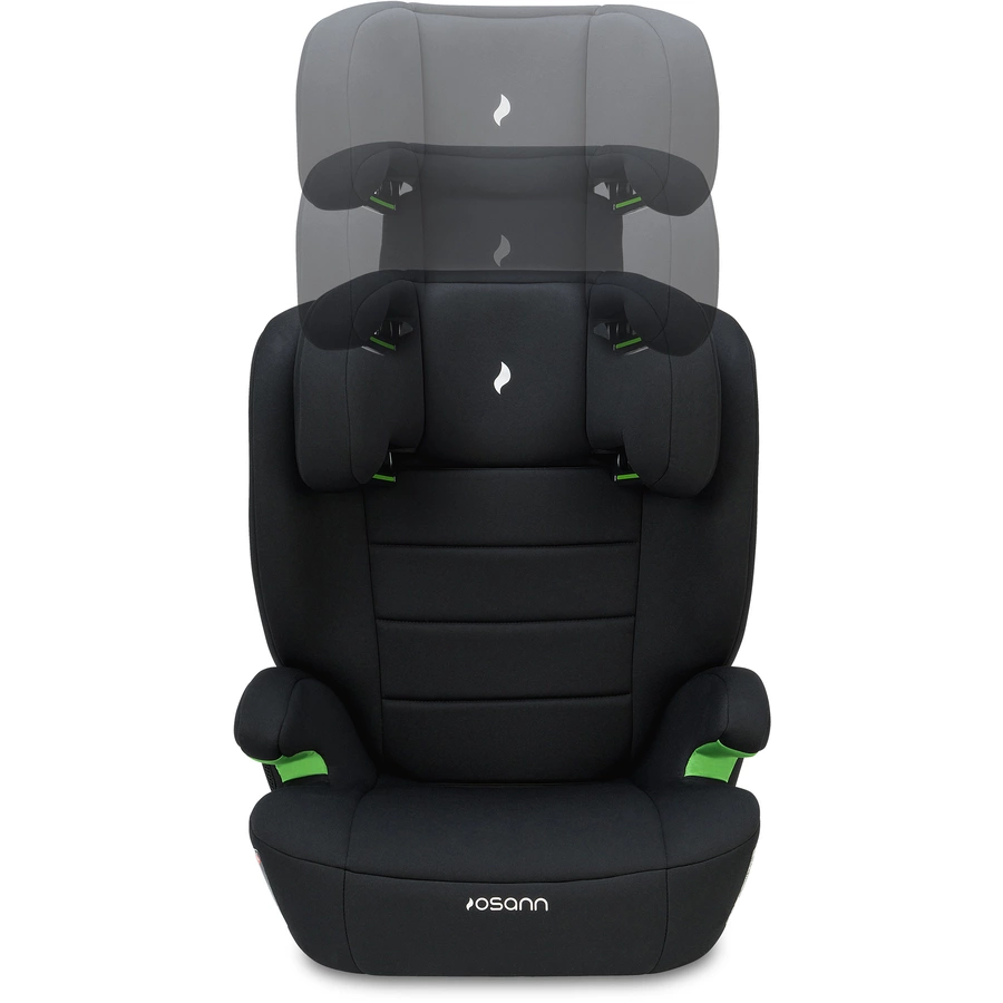 osann Autokindersitz Musca 100 bis 150 cm YC15 Black