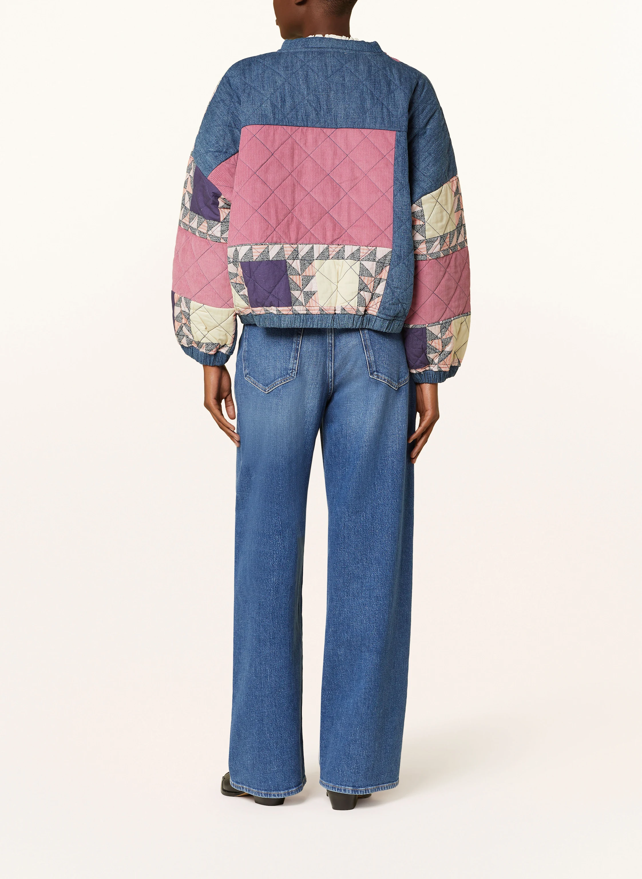 lollys laundry Blouson LAMALL im Materialmix