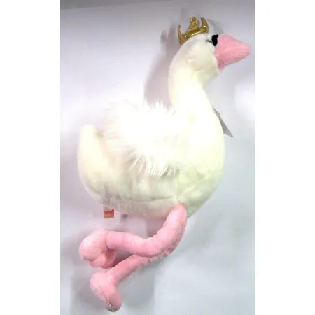 Teddy Hermann Schwan Moonlight mit Krönchen 40cm
