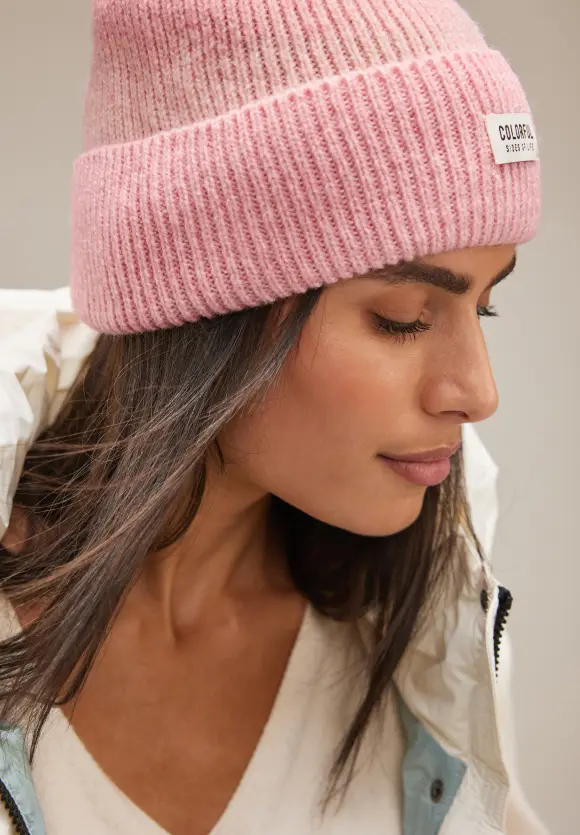Beanie mit Farbverlauf - light peony pink