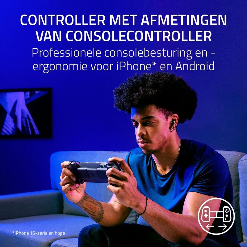 Gamecontroller - Voor iPhone en Android - Telecopische Brug - Analoge Sticks