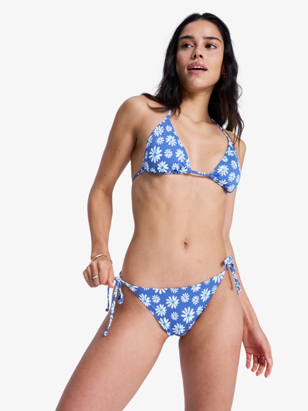 Printed Essentials TS Classic Bas de bikini à nouer sur les côtés Bleu Femme