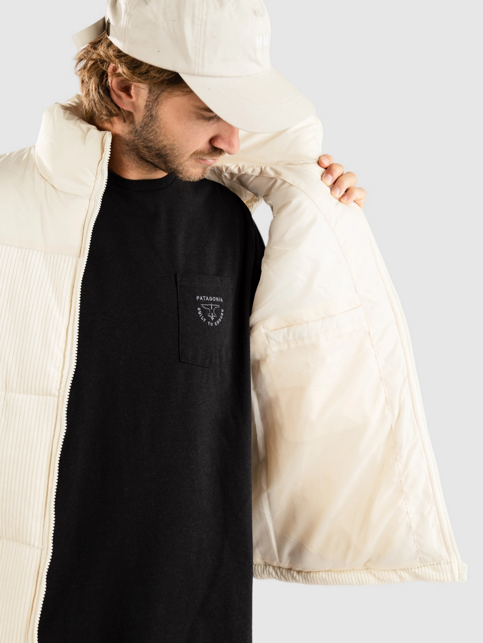 Urban Classics Cord Vest whitesand