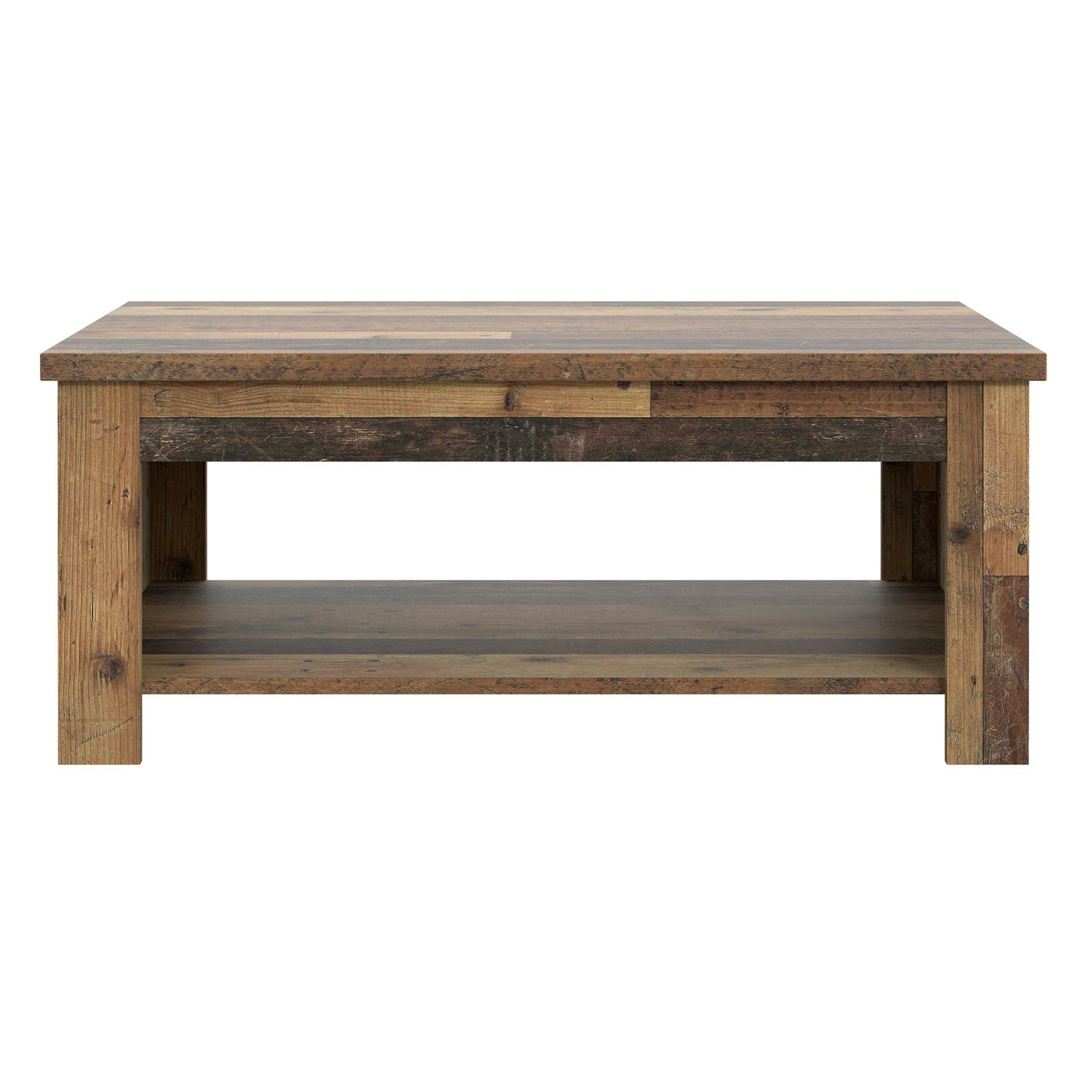 Couchtisch - Old Wood Vintage - hochklappbar