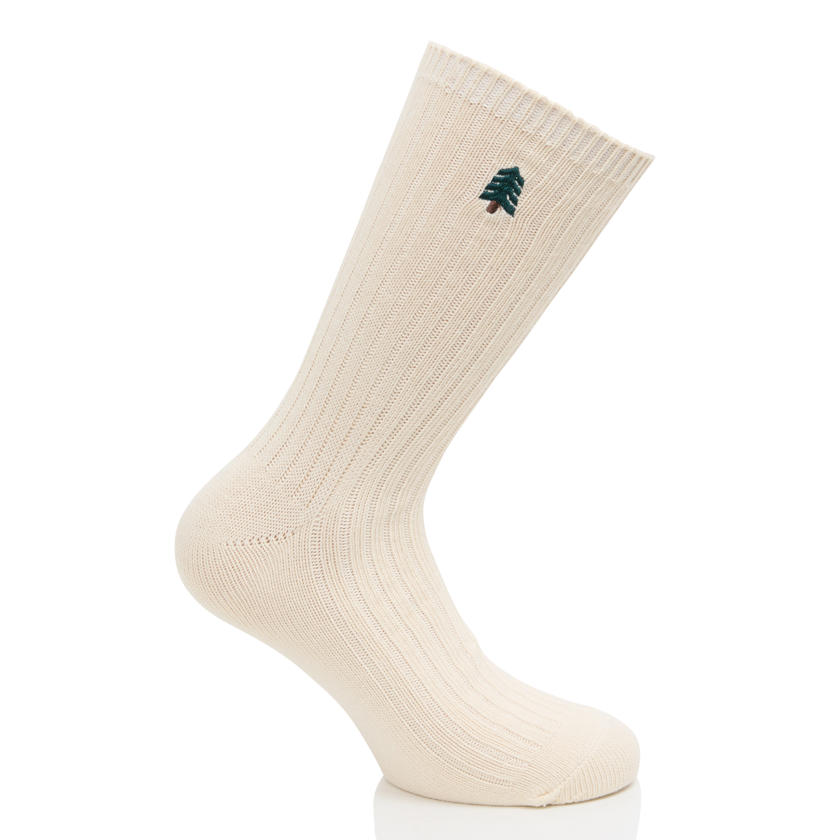 Lot de deux paires de chaussettes brodées en coton mélangé | Bleu