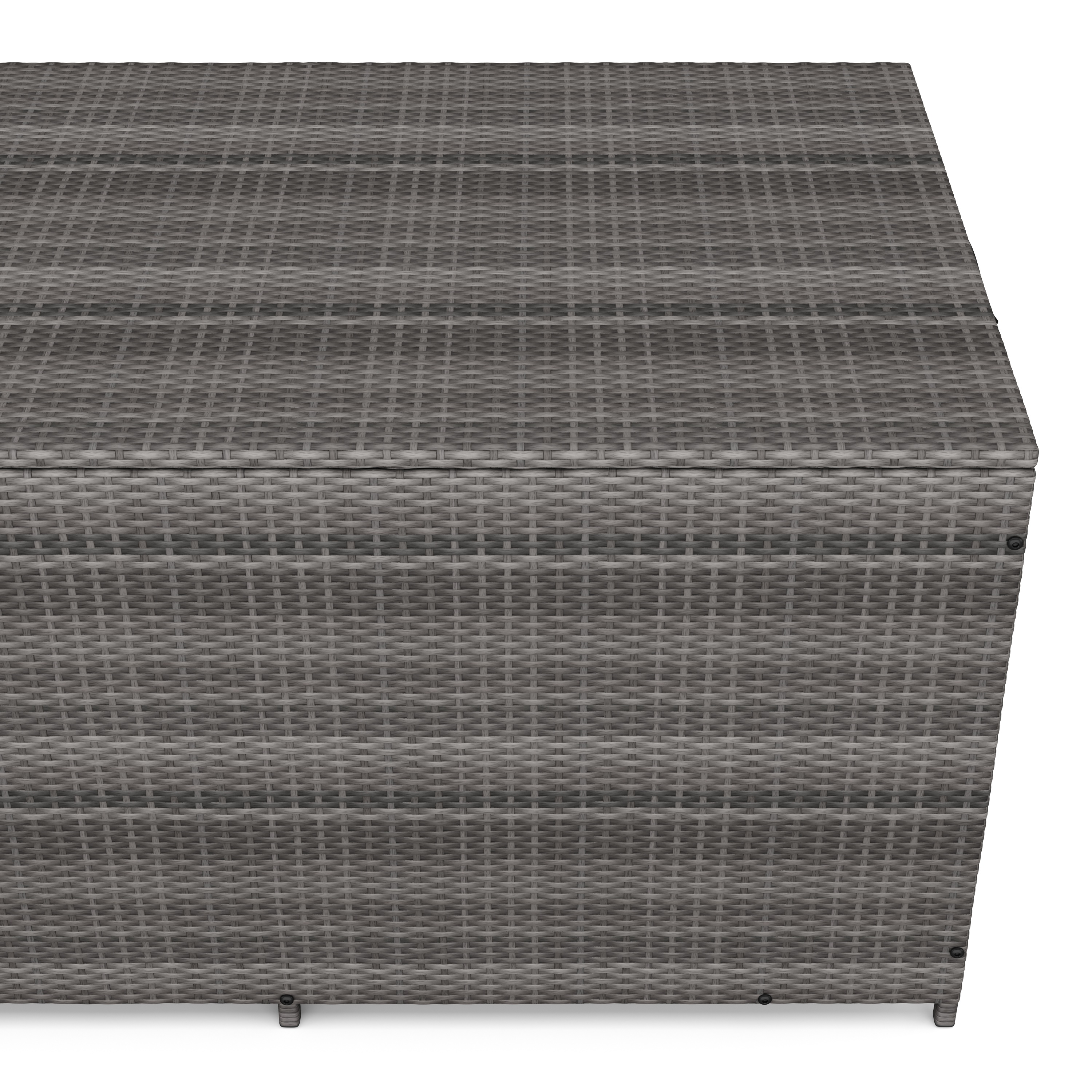 Rattan Kissenbox ZOE 150 x 80 x 85 cm grau